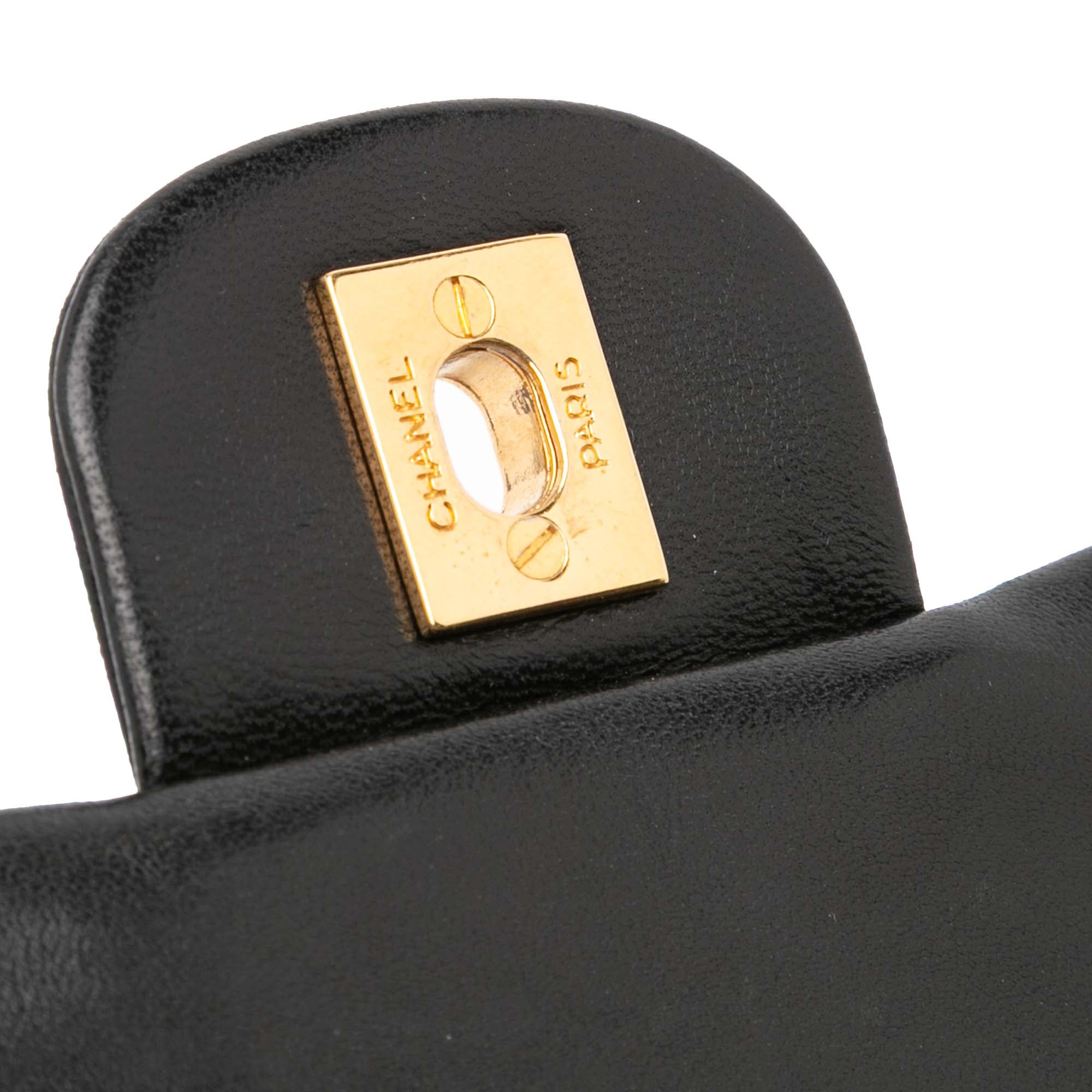 Medium Classic Lambskin Double Flap