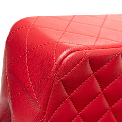 Mini Rectangular Lambskin Top Handle Single Flap