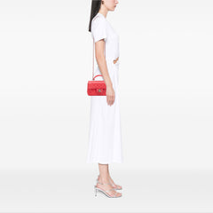 Mini Rectangular Lambskin Top Handle Single Flap