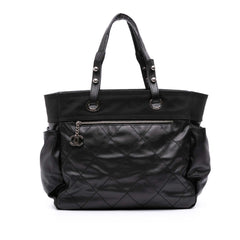 Paris Biarritz Large Quilted Coated Canvas Tote