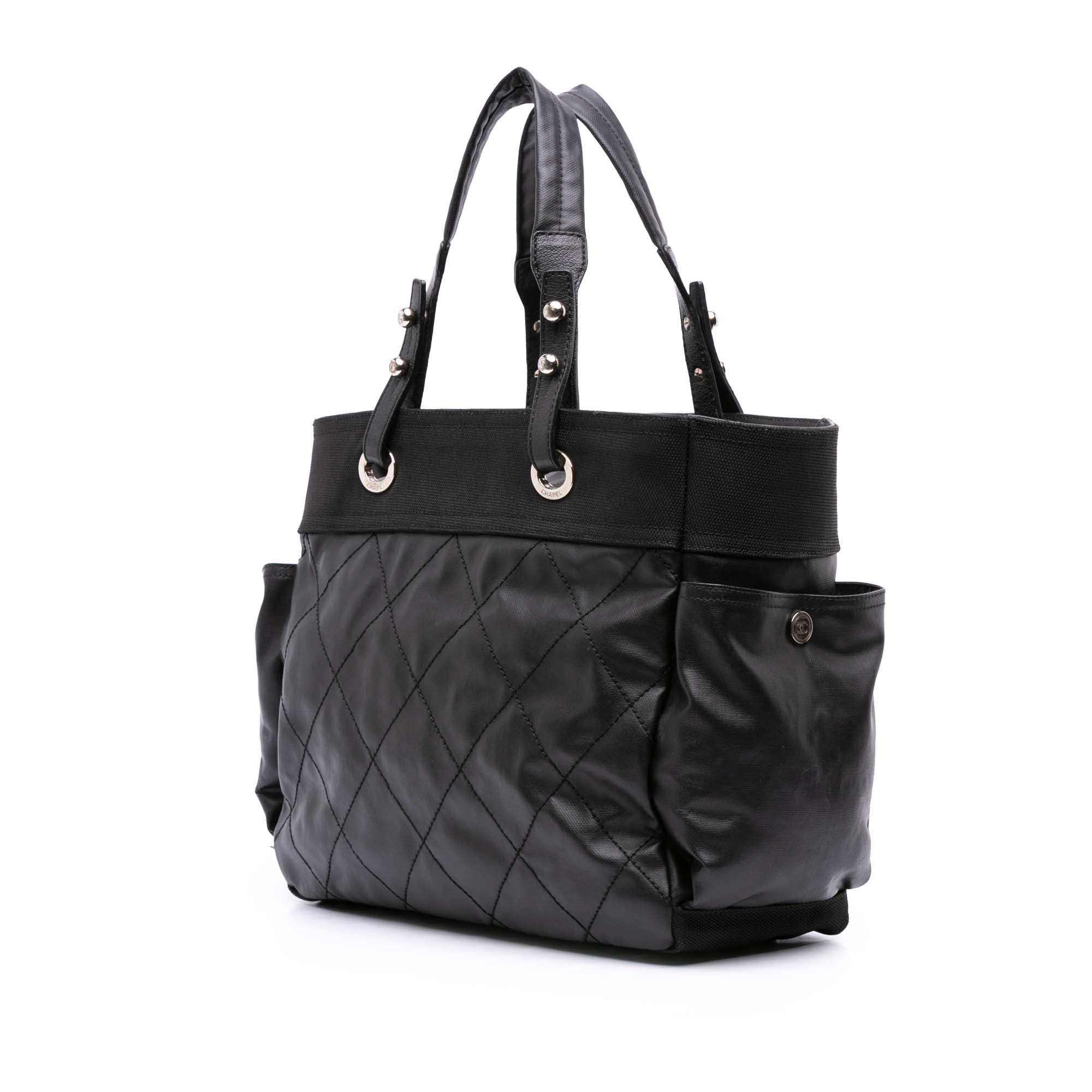 Paris Biarritz Large Quilted Coated Canvas Tote
