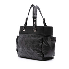 Paris Biarritz Large Quilted Coated Canvas Tote
