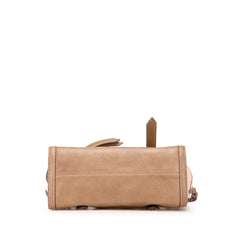 Embossed Supernova Check Coated Canvas Satchel