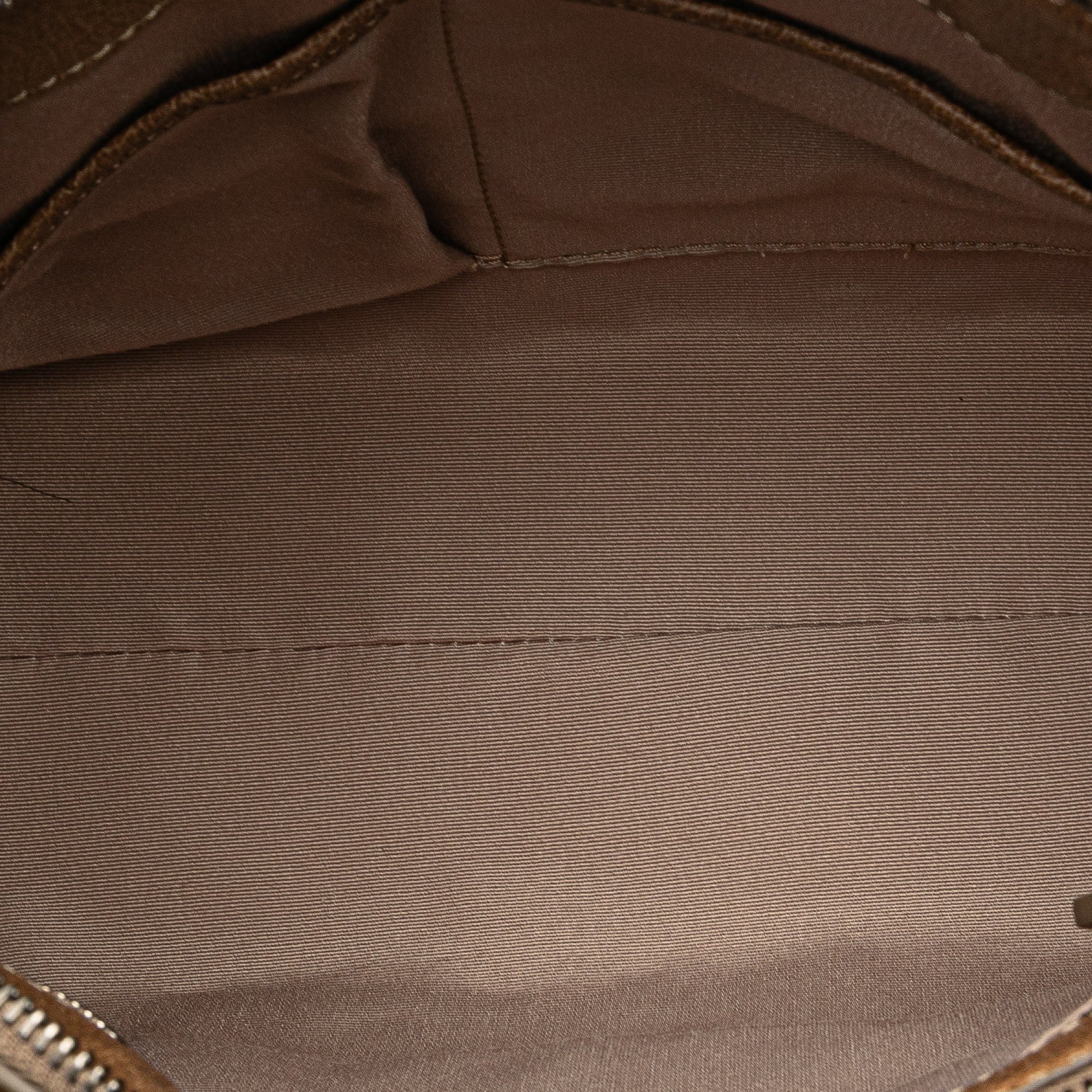Embossed Supernova Check Coated Canvas Satchel