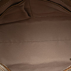 Embossed Supernova Check Coated Canvas Satchel