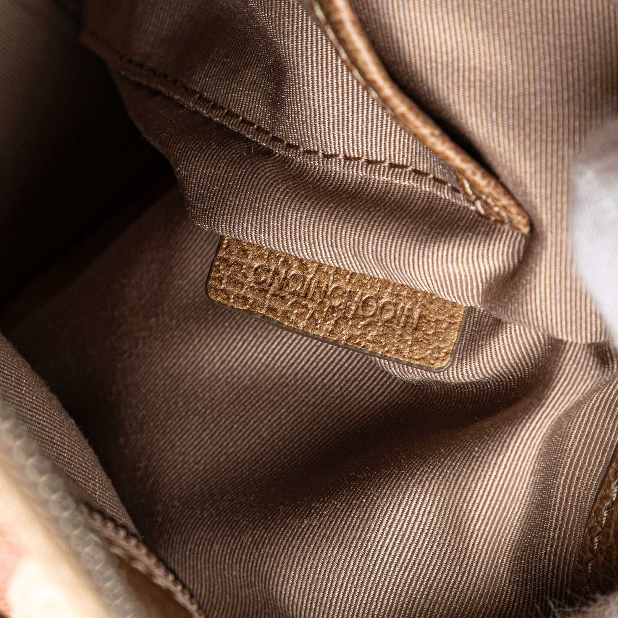 Embossed Supernova Check Coated Canvas Satchel