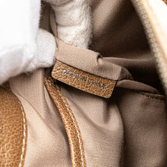 Embossed Supernova Check Coated Canvas Satchel