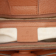Medium Calfskin Bamboo Shopper Satchel