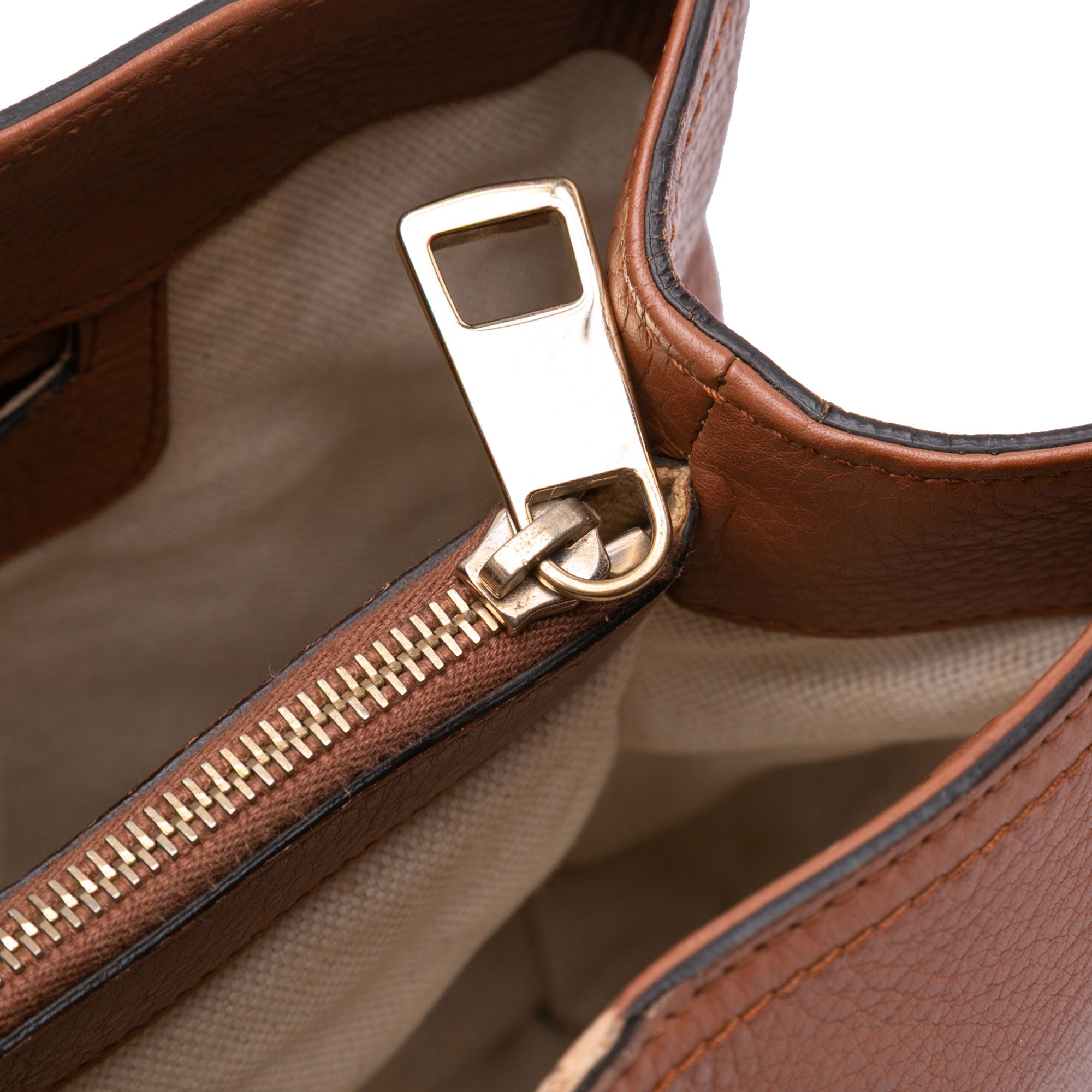 Medium Calfskin Bamboo Shopper Satchel