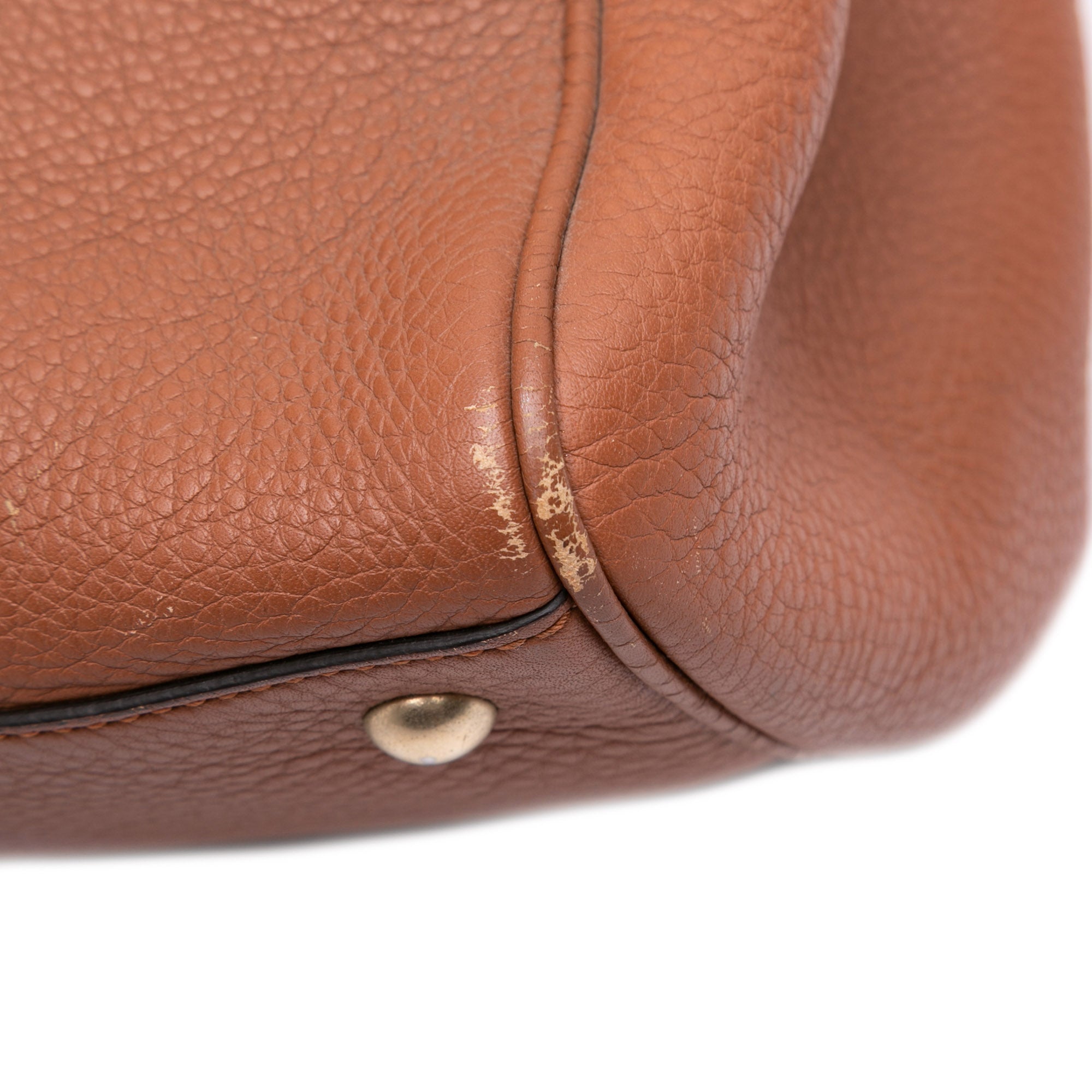 Medium Calfskin Bamboo Shopper Satchel