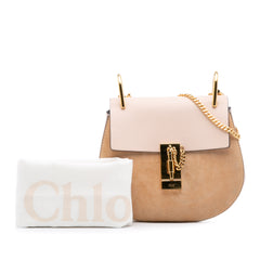 Mini Suede and Calfskin Drew Crossbody