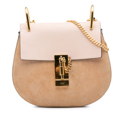 Mini Suede and Calfskin Drew Crossbody