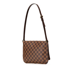 Damier Ebene Musette Tango Short Strap