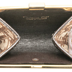 Oblique Canvas Clasp Coin Pouch