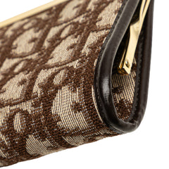 Oblique Canvas Clasp Coin Pouch
