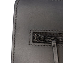 CC Quilted Patent Wallet On Chain