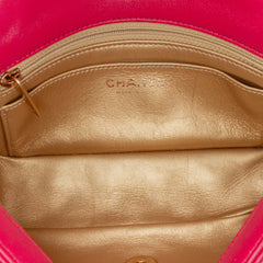 Mini Rectangular Lambskin Pearl Crush Flap