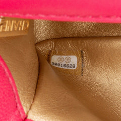 Mini Rectangular Lambskin Pearl Crush Flap