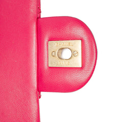 Mini Rectangular Lambskin Pearl Crush Flap