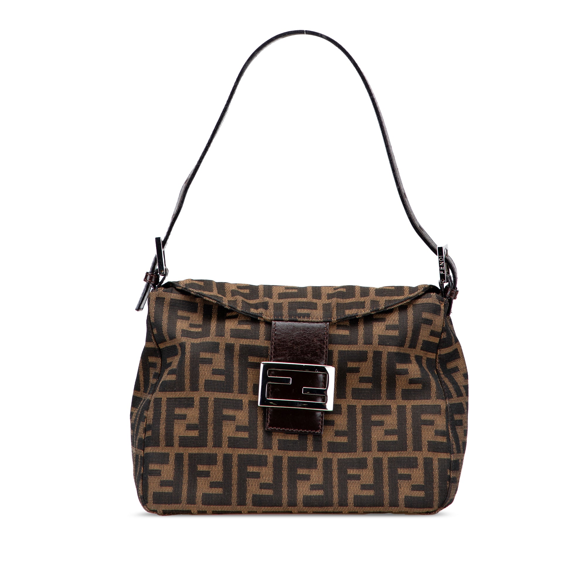 Zucca Canvas Double Flap Shoulder Bag