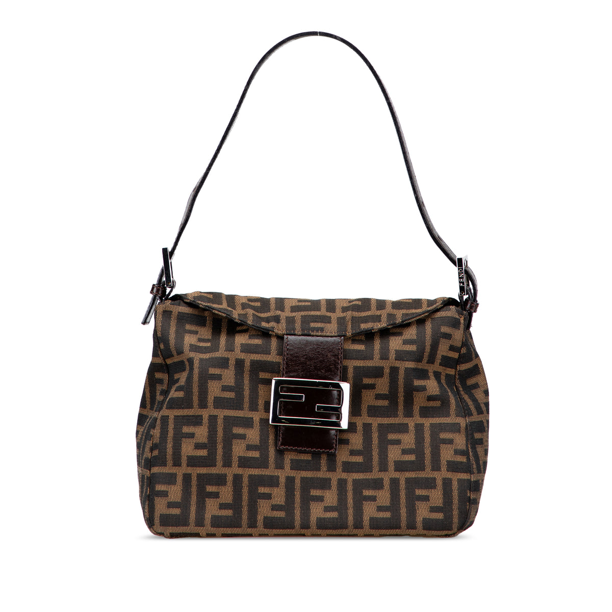 Zucca Canvas Double Flap Shoulder Bag