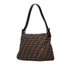 Zucca Canvas Double Flap Shoulder Bag