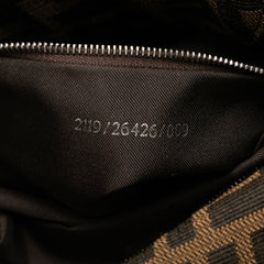 Zucca Canvas Double Flap Shoulder Bag
