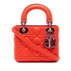 Mini Lambskin Cannage Lady Dior