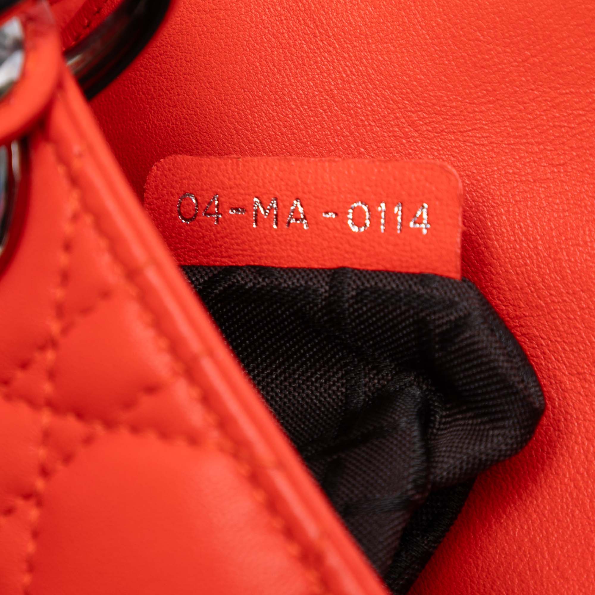 Mini Lambskin Cannage Lady Dior