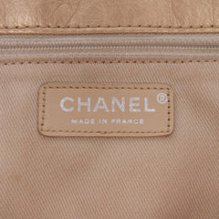 Distressed Calfskin Shopping In Moscow Tote