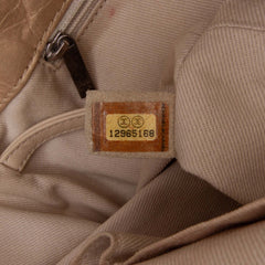 Distressed Calfskin Shopping In Moscow Tote