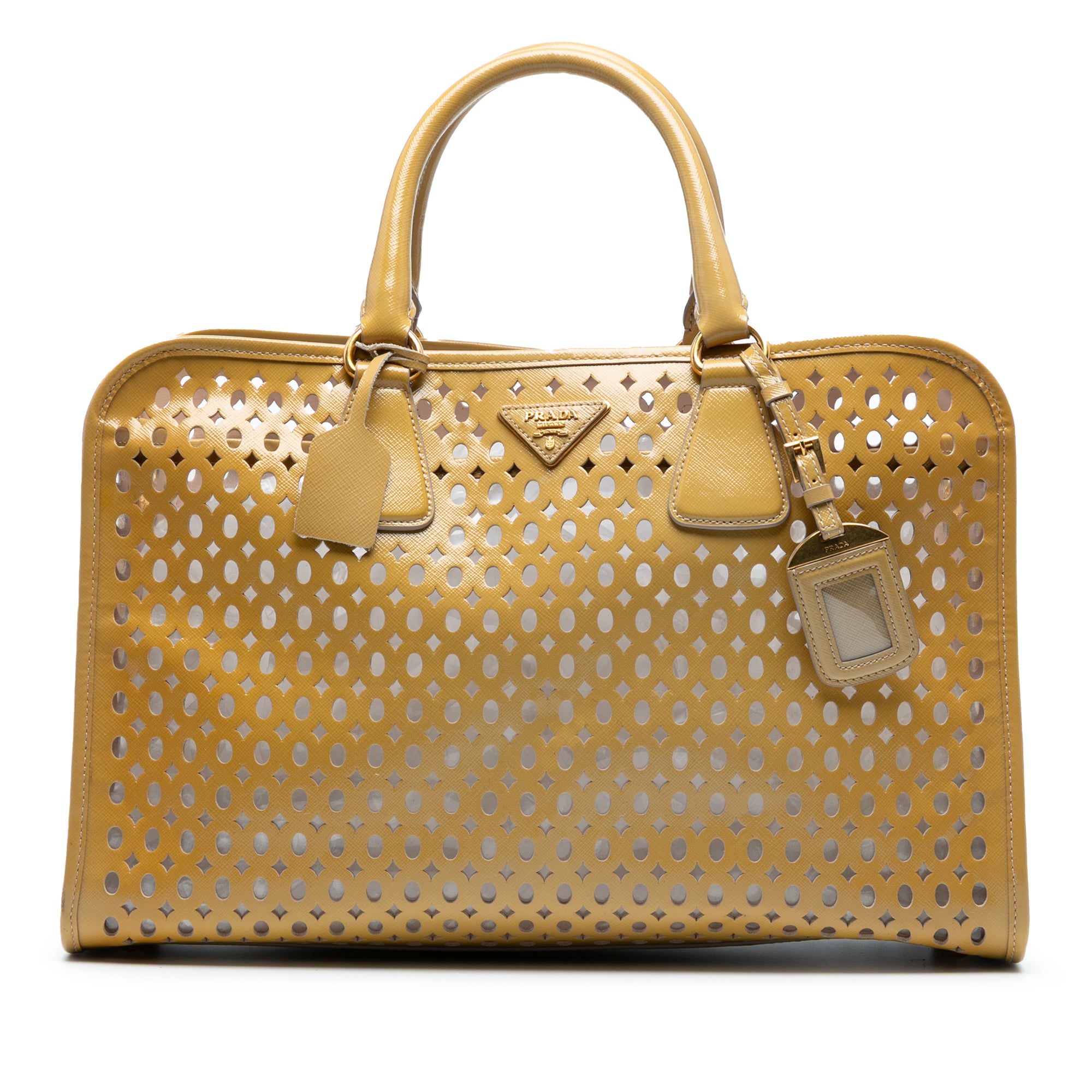 Saffiano Vernice Fori Perforated Tote