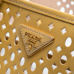 Saffiano Vernice Fori Perforated Tote