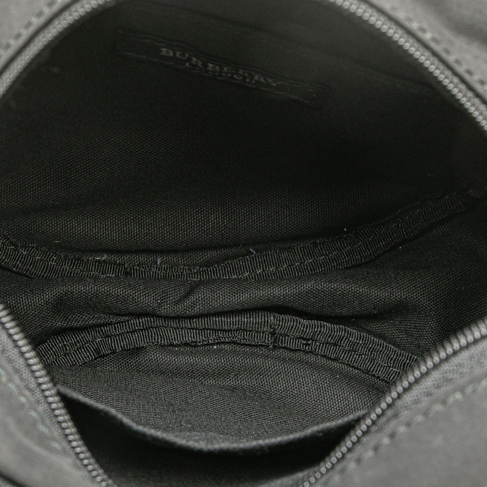 Nova Check Trimmed Quilted Nylon Round Crossbody