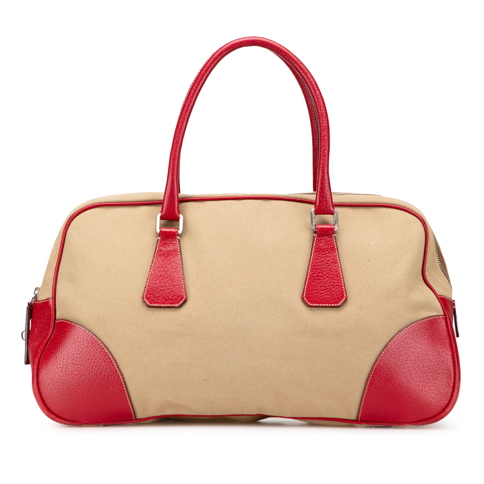 Cinghiale Trimmed Canvas Canapa Bauletto Bag
