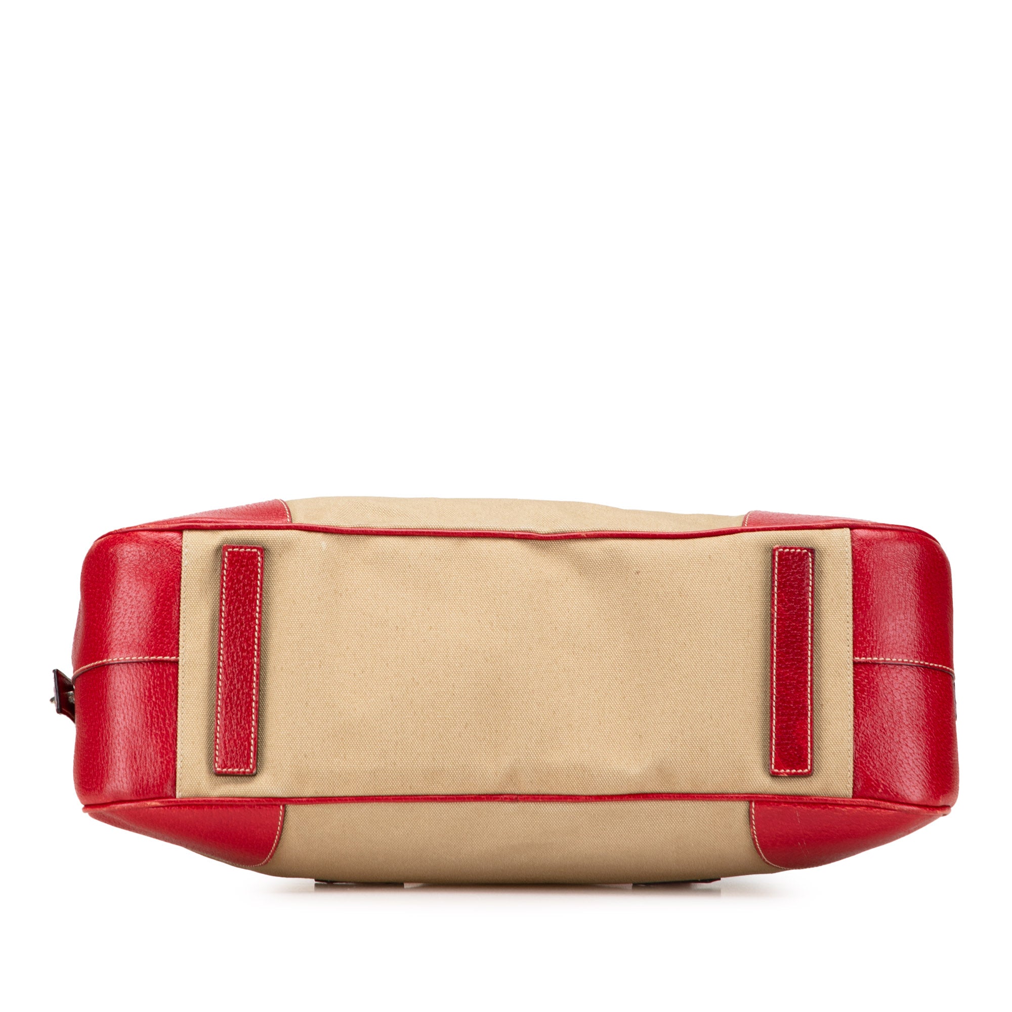 Cinghiale Trimmed Canvas Canapa Bauletto Bag