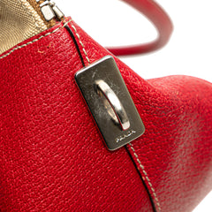 Cinghiale Trimmed Canvas Canapa Bauletto Bag
