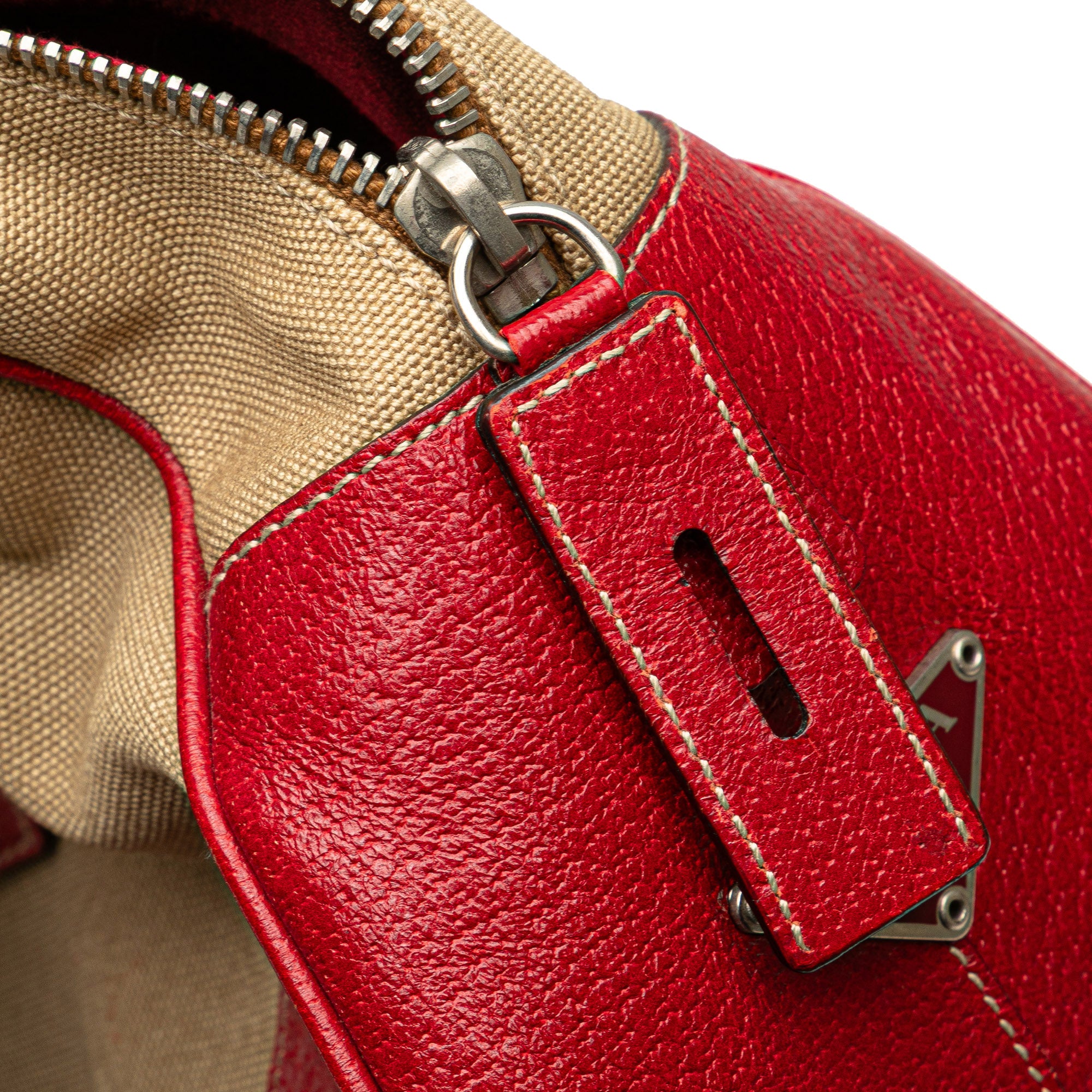 Cinghiale Trimmed Canvas Canapa Bauletto Bag