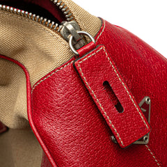 Cinghiale Trimmed Canvas Canapa Bauletto Bag
