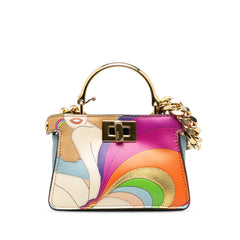 Nano Rainbow Inlay Peekaboo Satchel