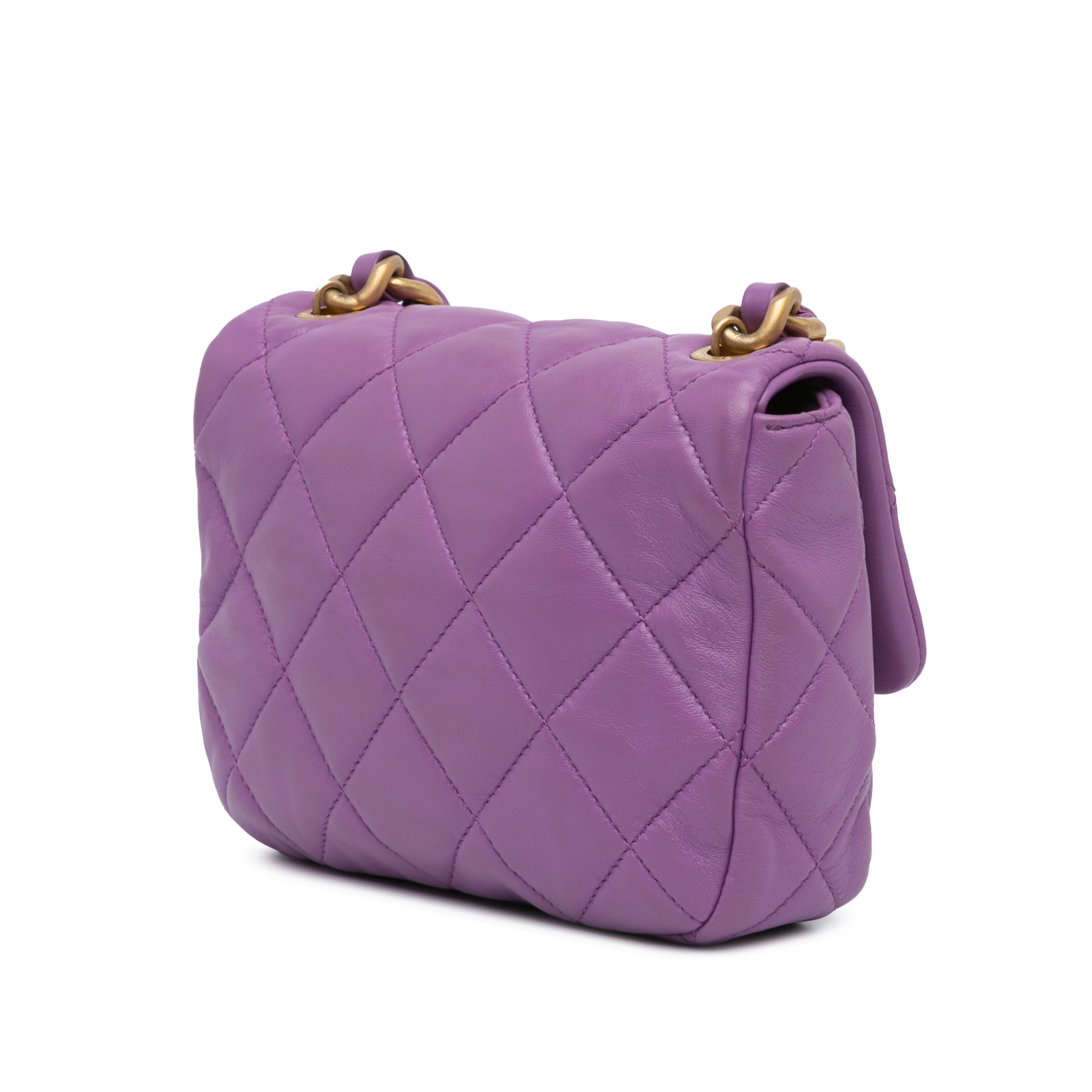 Mini Quilted Lambskin Candy Chain Flap