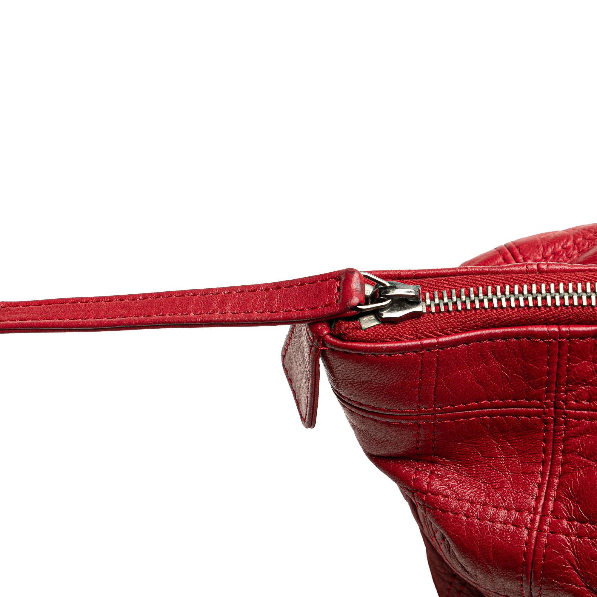 Lambskin Square Stitched Lax Handbag