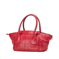 Lambskin Square Stitched Lax Handbag