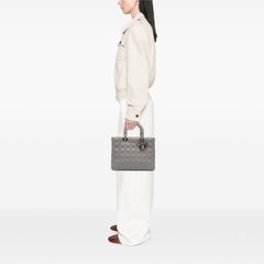 Large Lambskin Cannage Lady Dior