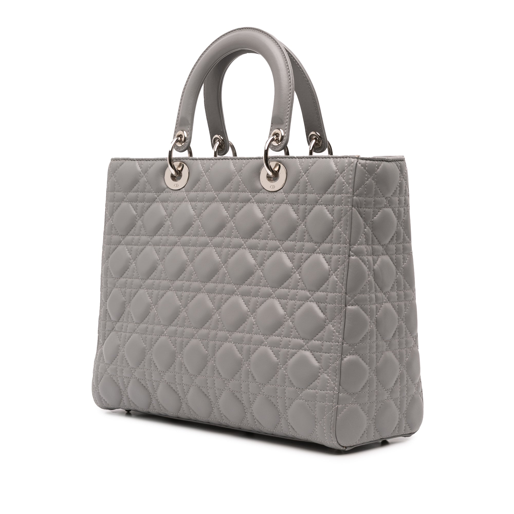 Large Lambskin Cannage Lady Dior