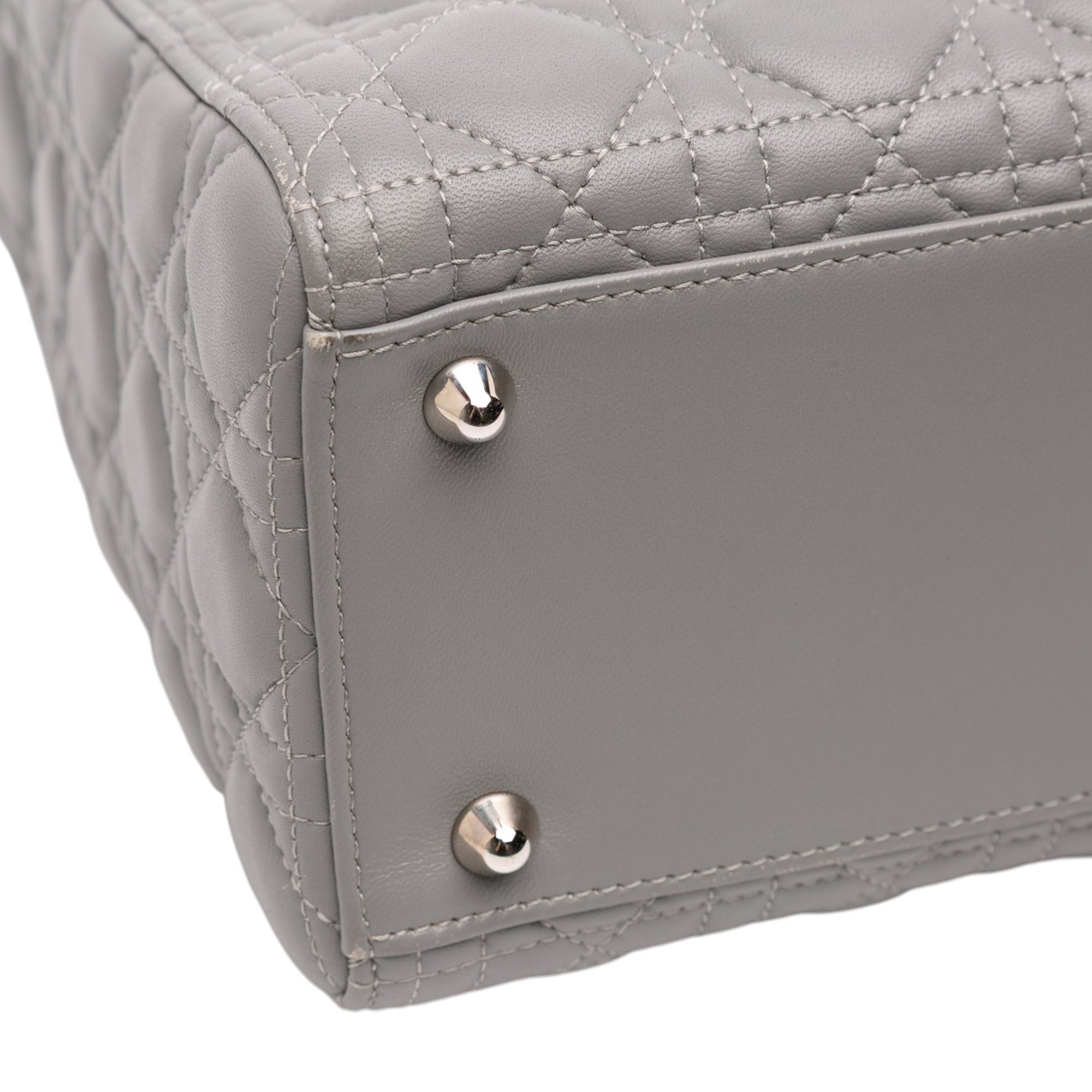 Large Lambskin Cannage Lady Dior