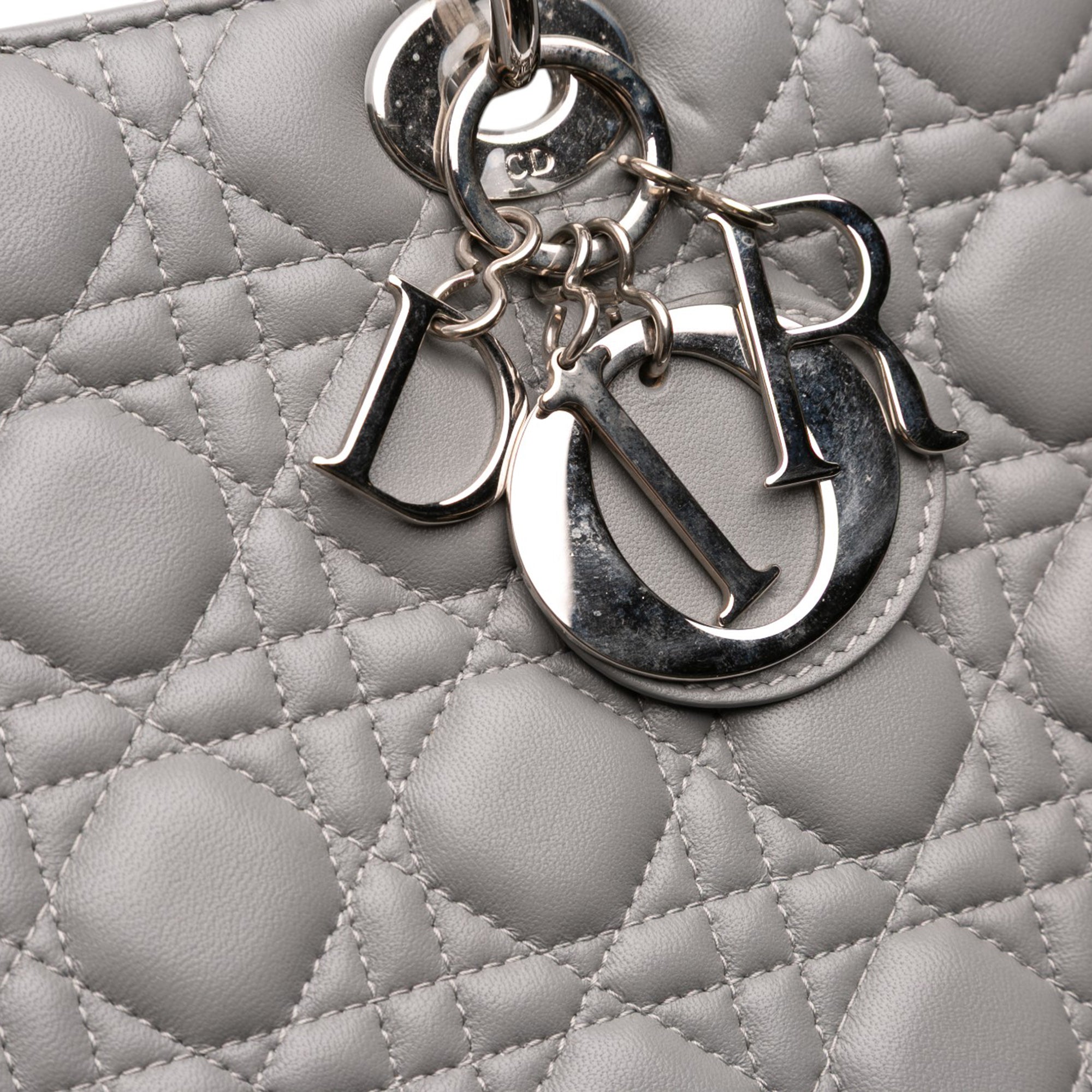 Large Lambskin Cannage Lady Dior