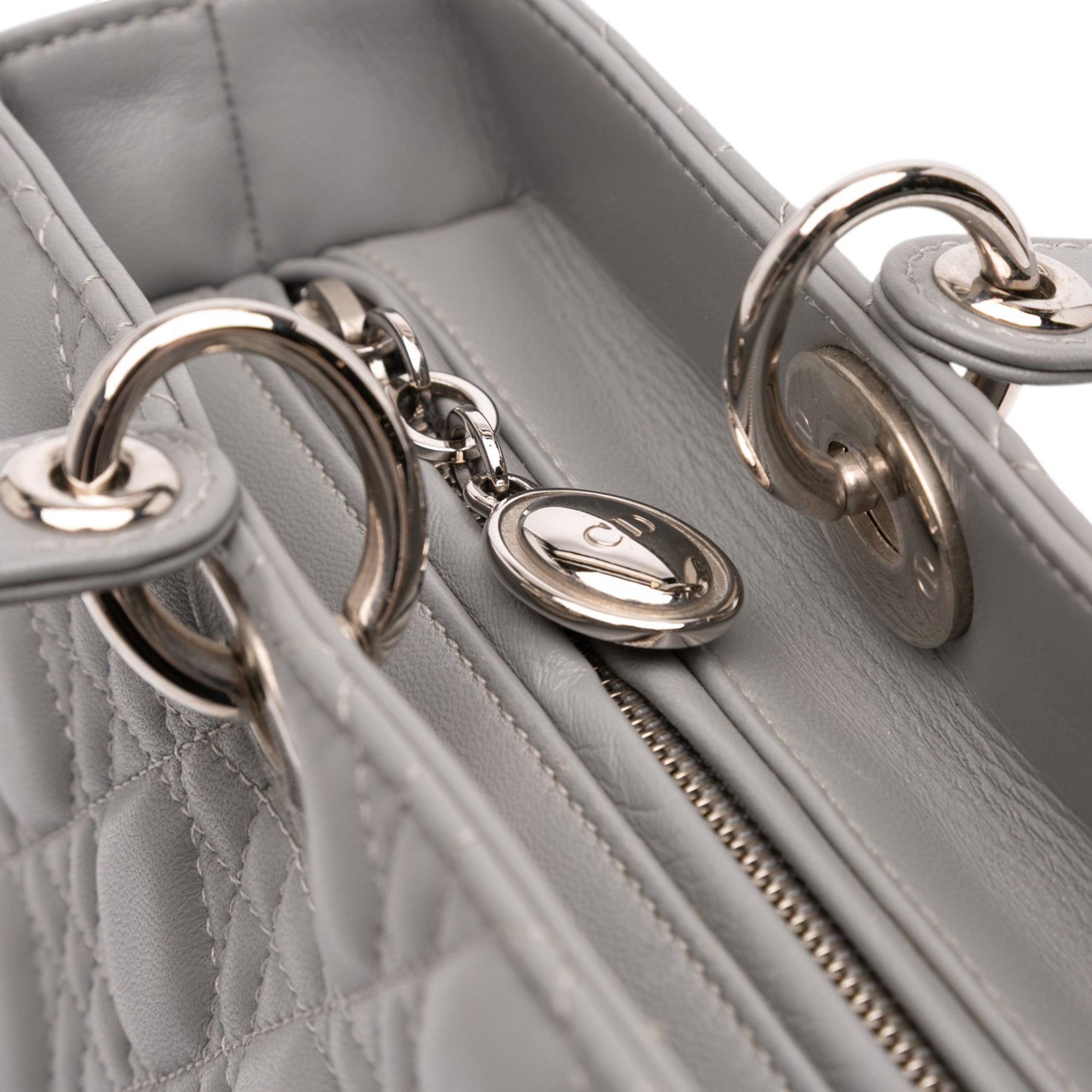 Large Lambskin Cannage Lady Dior