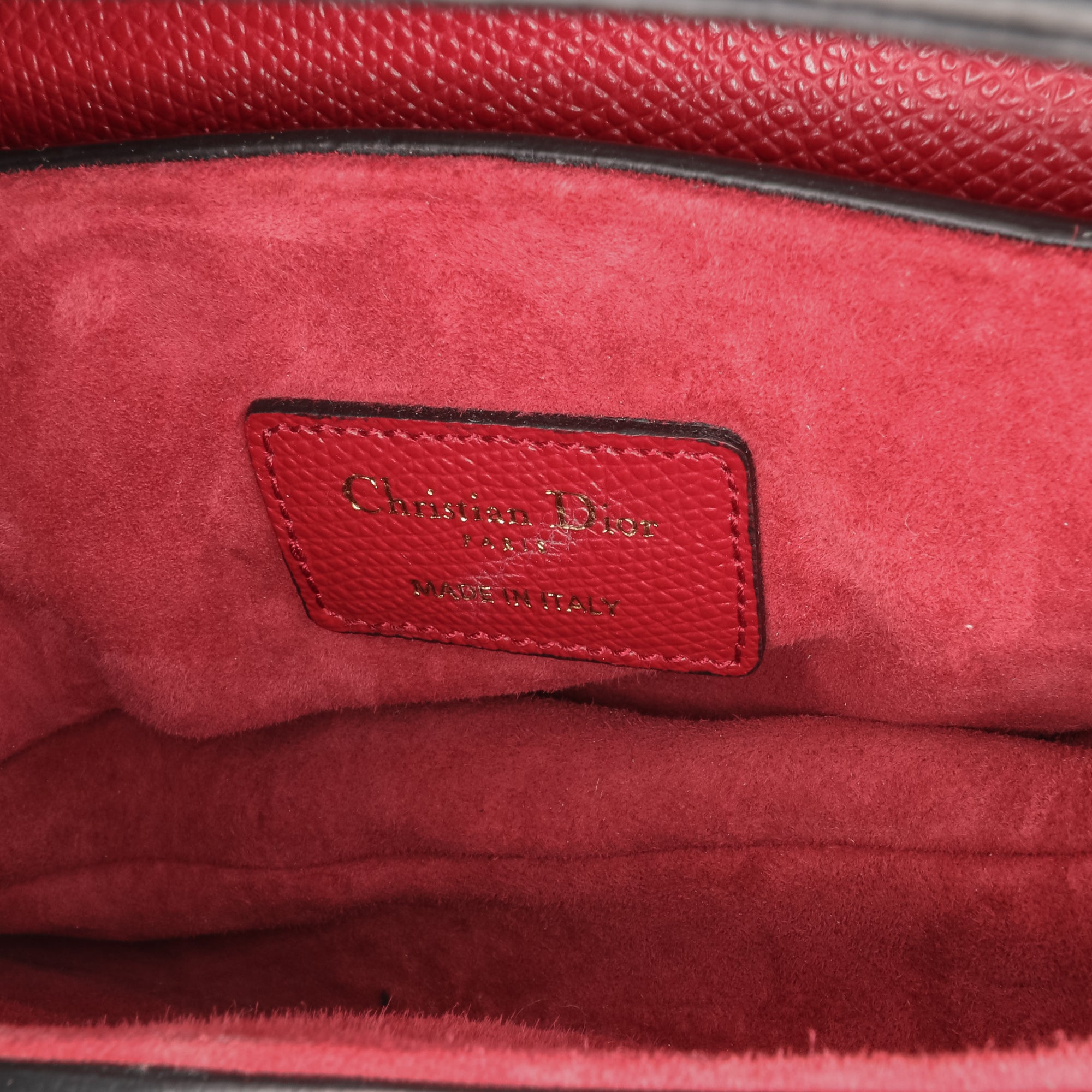 Mini Grained Calfskin Saddle