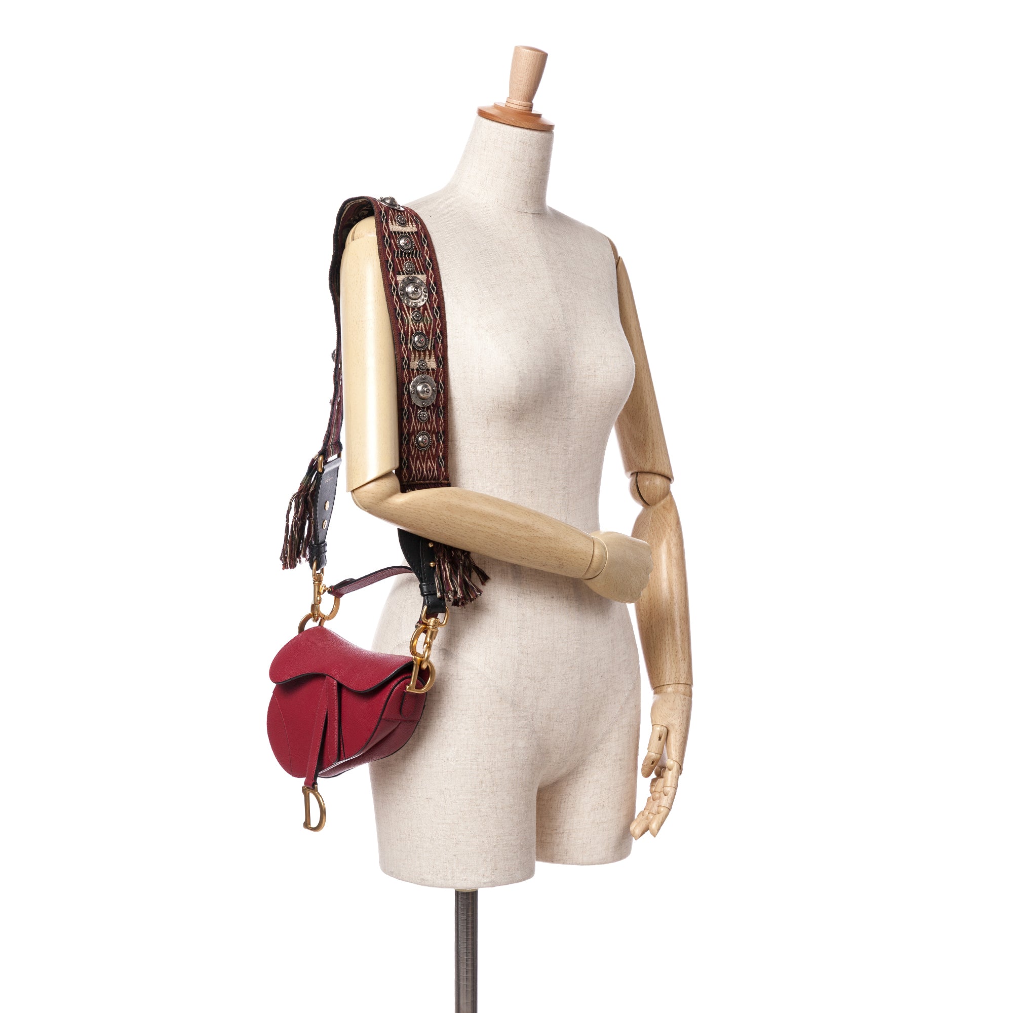 Mini Grained Calfskin Saddle